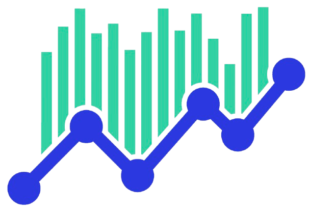 Growth graph showing upward trend with bars